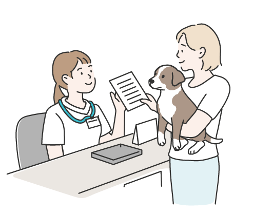 病院の窓口で検査を申し込む